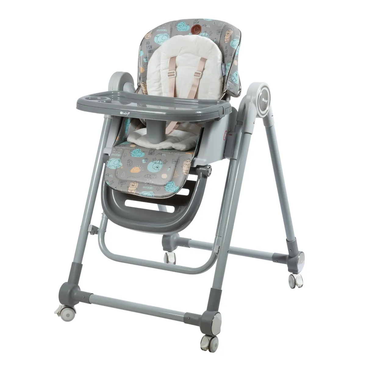 EBABY - Silla Comedor De Bebe Con Función Mecedora Columpio Plegable