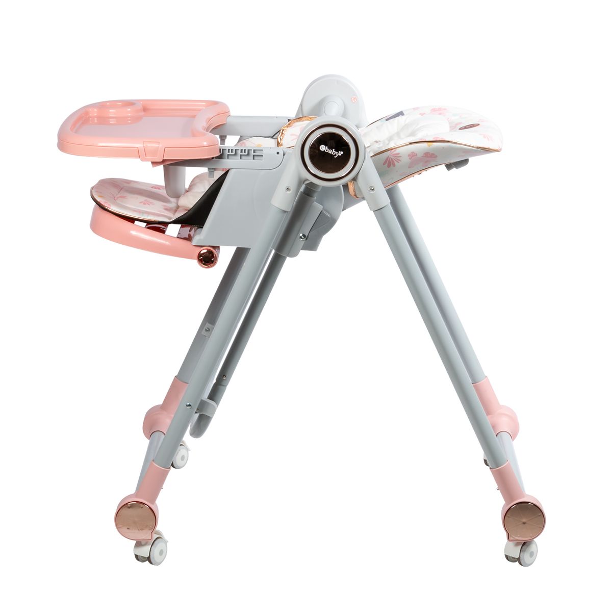 GENERICO - SILLA DE COMER MECEDORA GRAVY EB637 Rosa unicornios