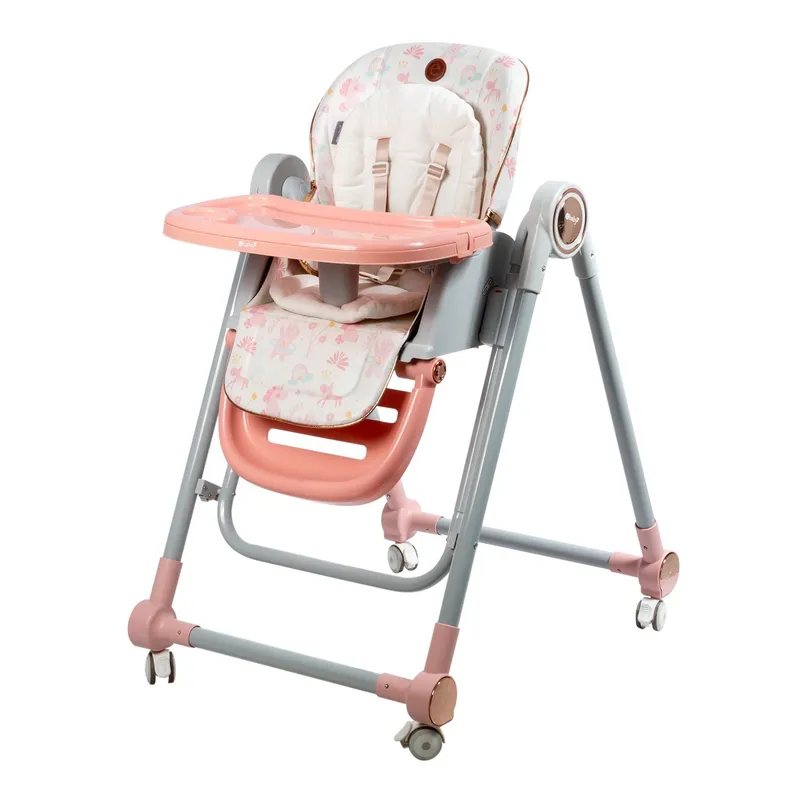 EBABY - Silla Comedor De Bebe Con Función Mecedora Columpio Plegable