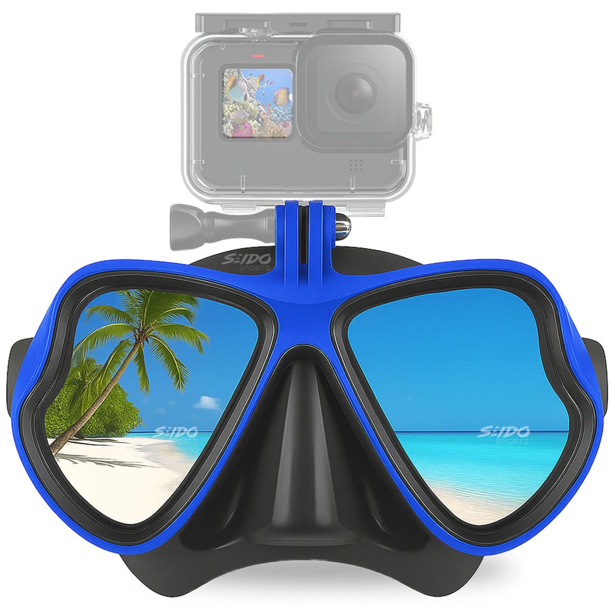 GENERICO - Careta Buceo Gafas Natación Piscina Soporte Cámara Go Pro