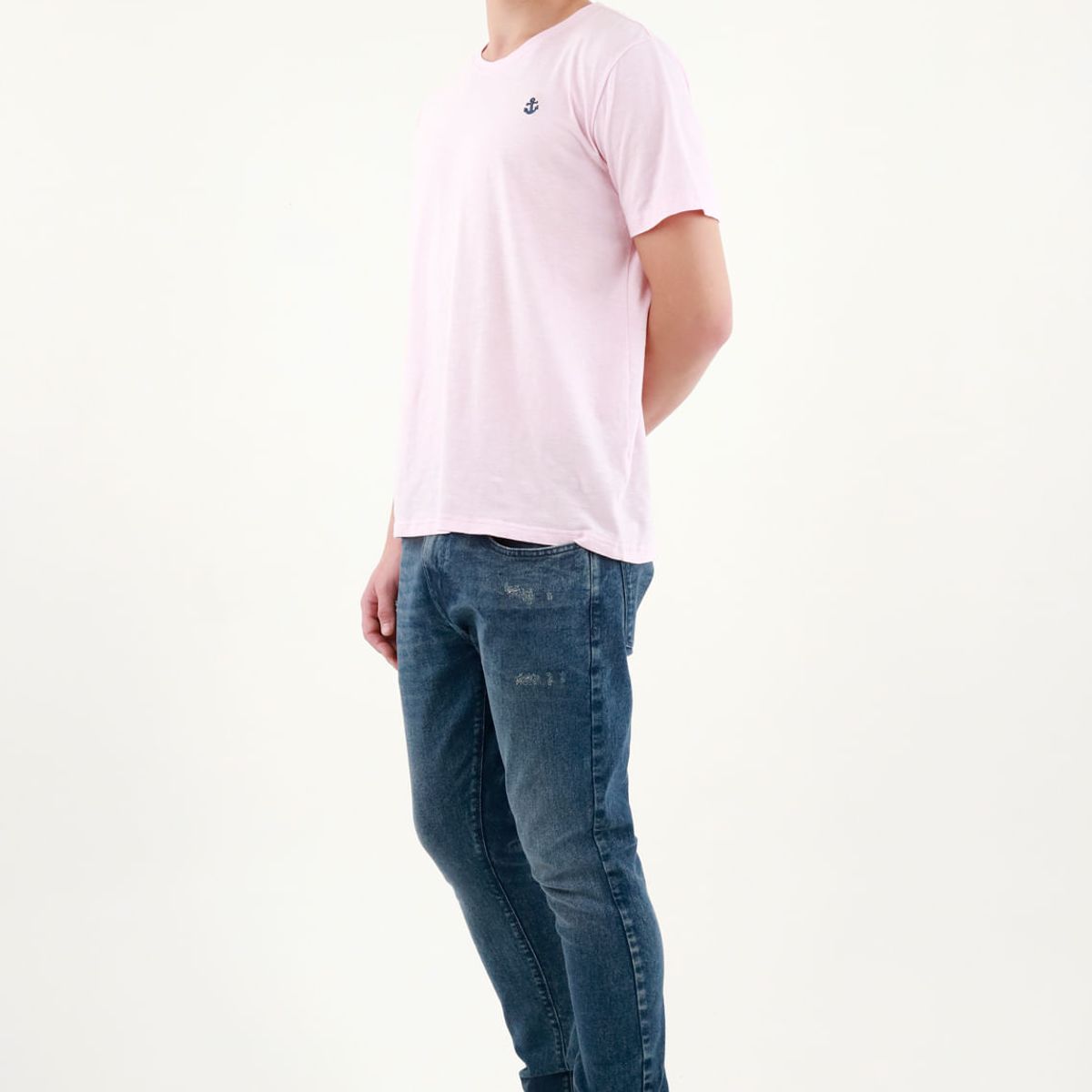 TENNIS - Camiseta rosada con mini detalle para hombre