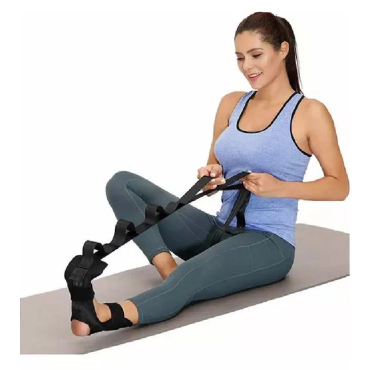 GENERICO - Banda De Estiramiento Para Piernas Y Pie Yoga Fisioterapia