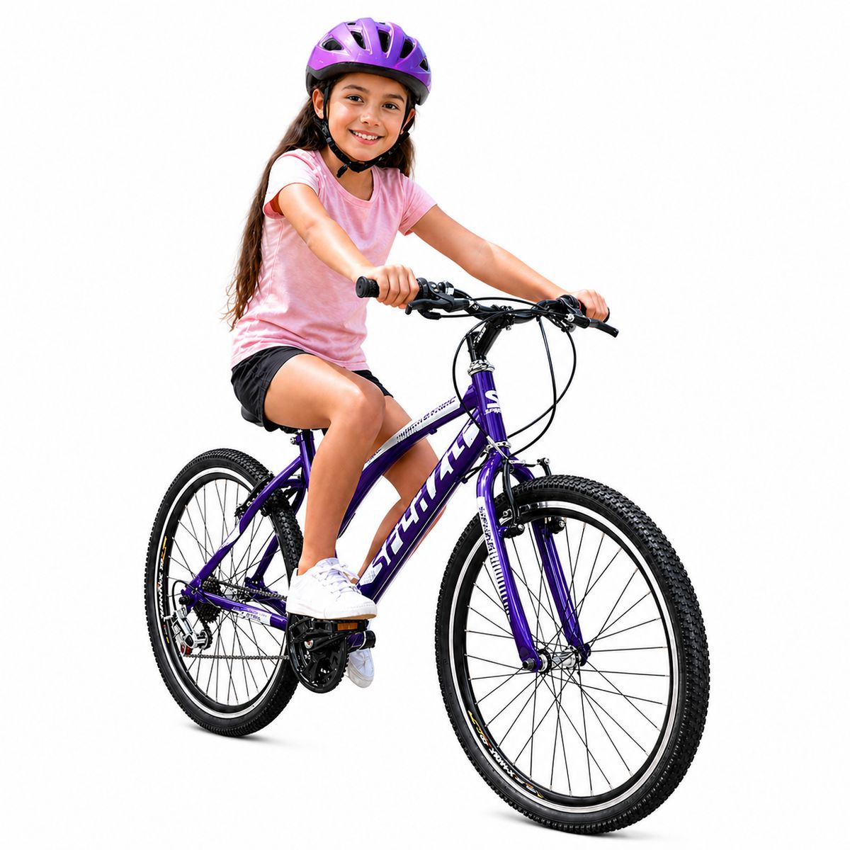 SFORZO - Bicicleta Niña Rin 24 18 Cambios Doble Pared