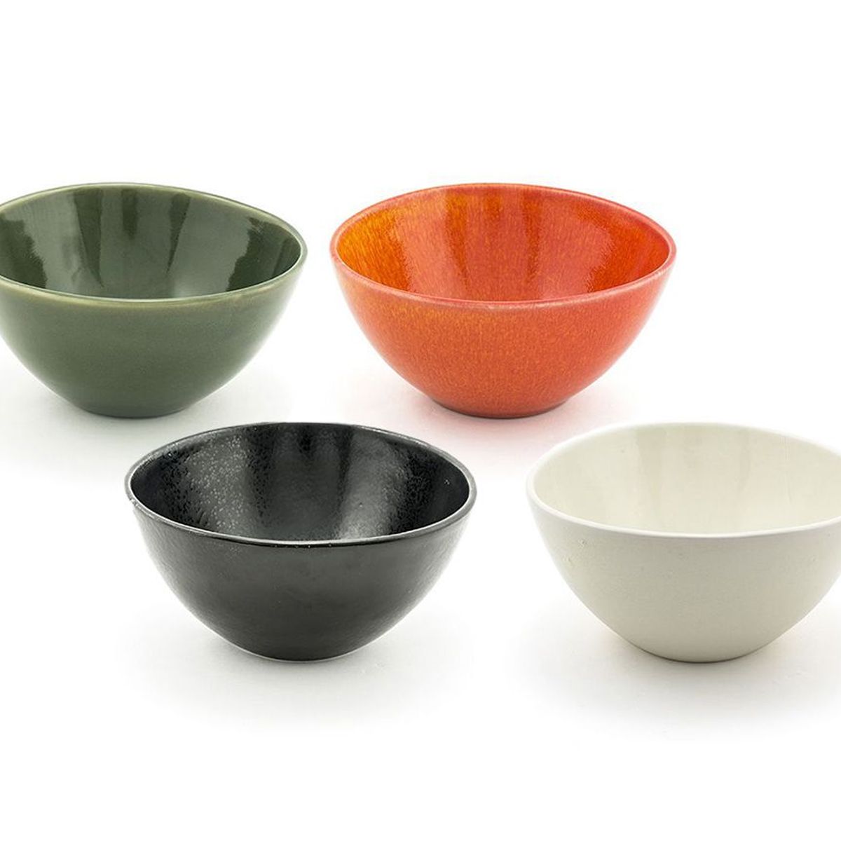 FOH - Bol de Cerámica Ovalado Alto Kiln® 75 - 42 oz - Paquete de 4