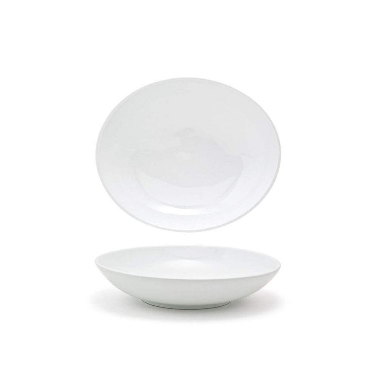 FOH - Bol de Bajo Ovalado Ellipse™ 28 oz - Paquete de 6 piezas