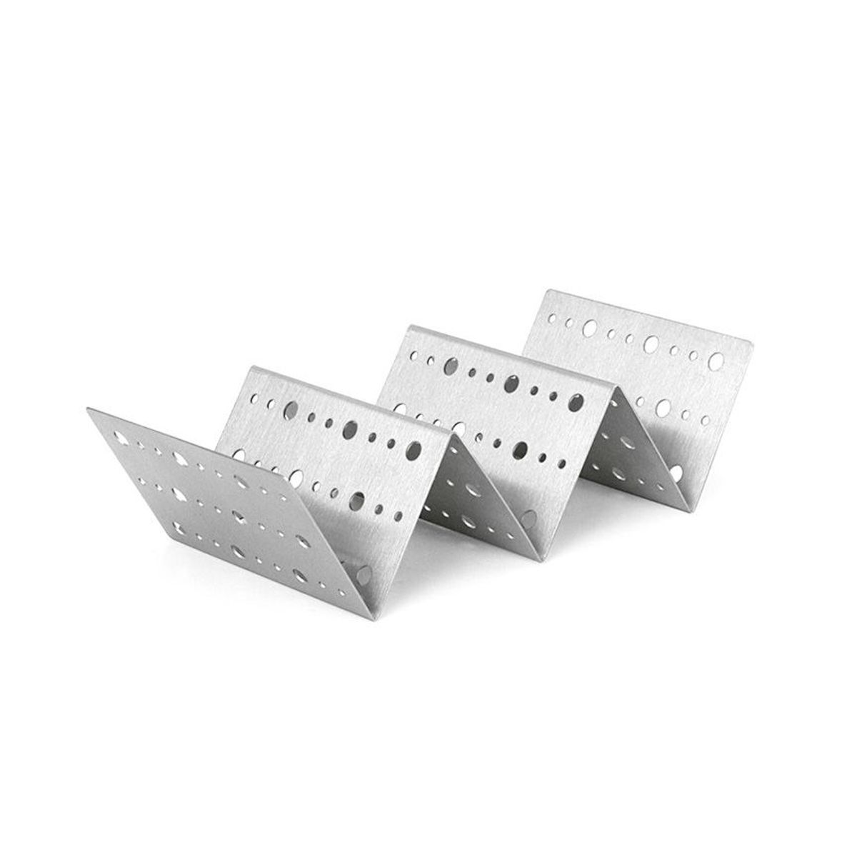 FOH - Soporte para Tacos de Acero Inoxidable - 8 x 4 - Pack de 12