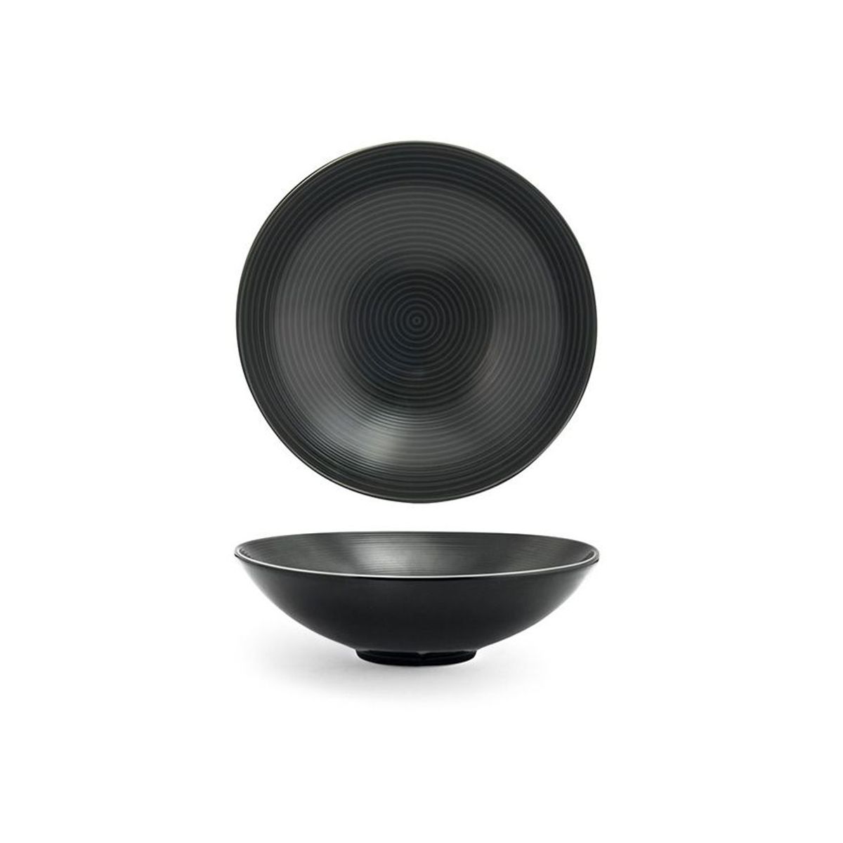 FOH - Tazón Ancho Spiral® Redondo 825 - 40 oz - Paquete de 6 pcs