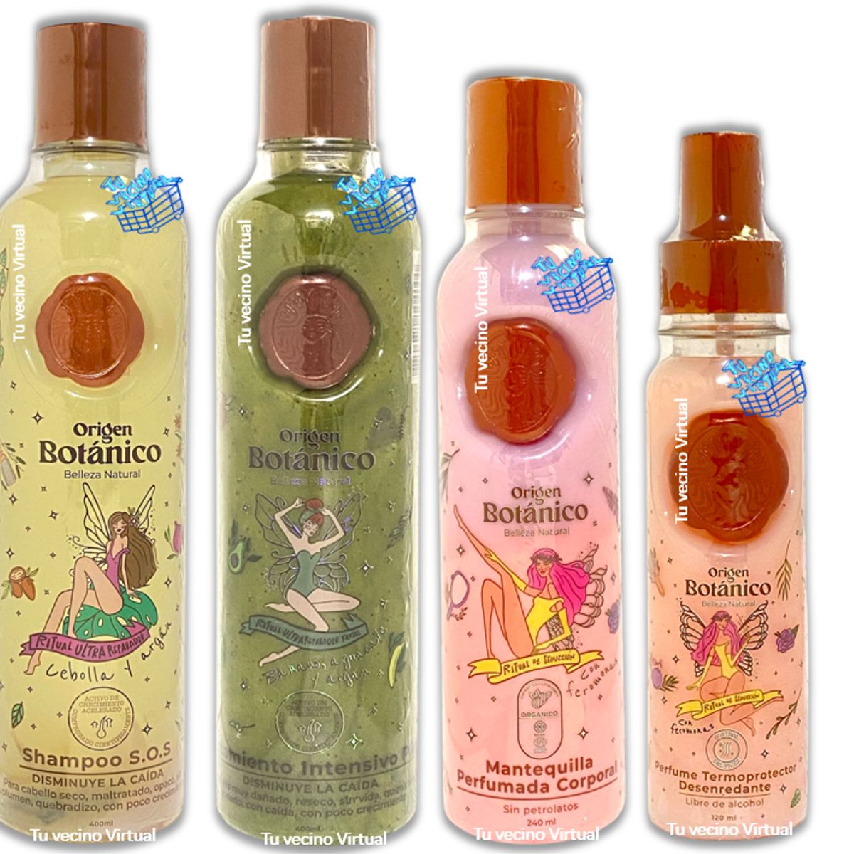 GENERICO - Shampoo Ritual Botanico y Tratamiento Capilar X4