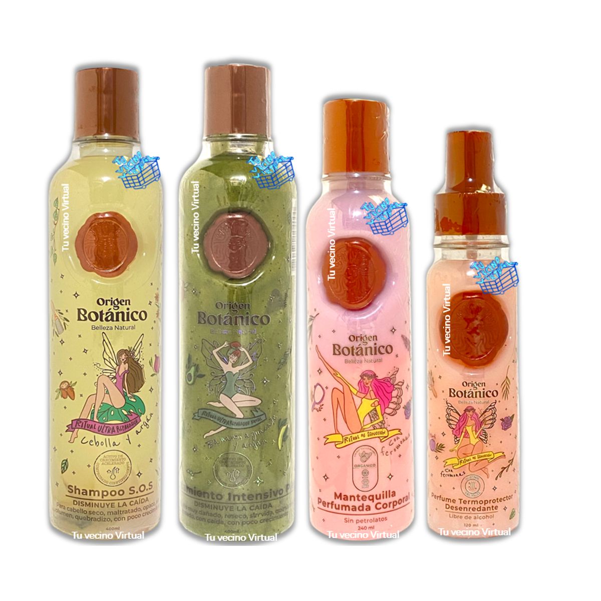 GENERICO - Shampoo Ritual Botanico y Tratamiento Capilar X4