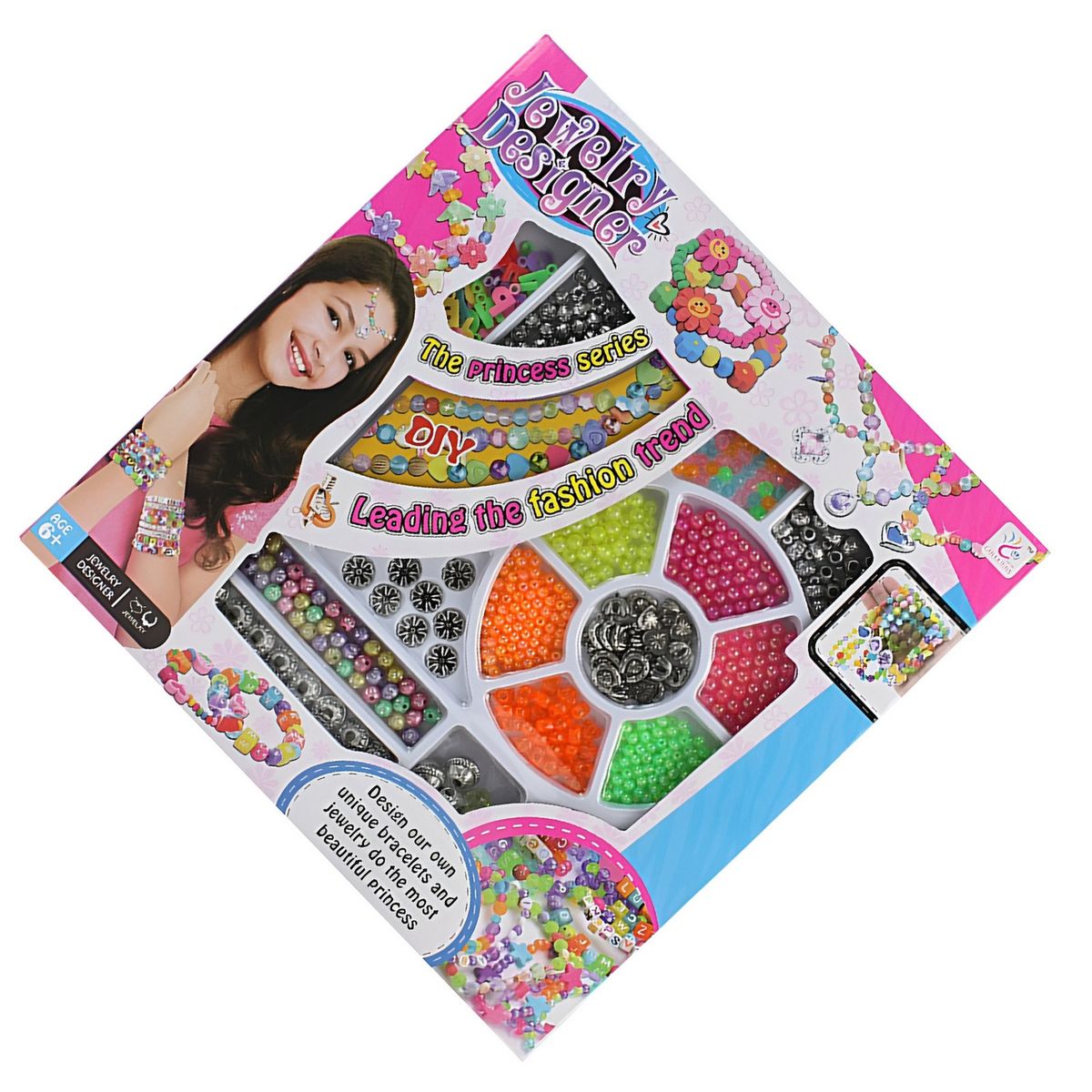 GENERICO - Set Kit Para Hacer Pulseras Pedreria Figuras Letras Juguete