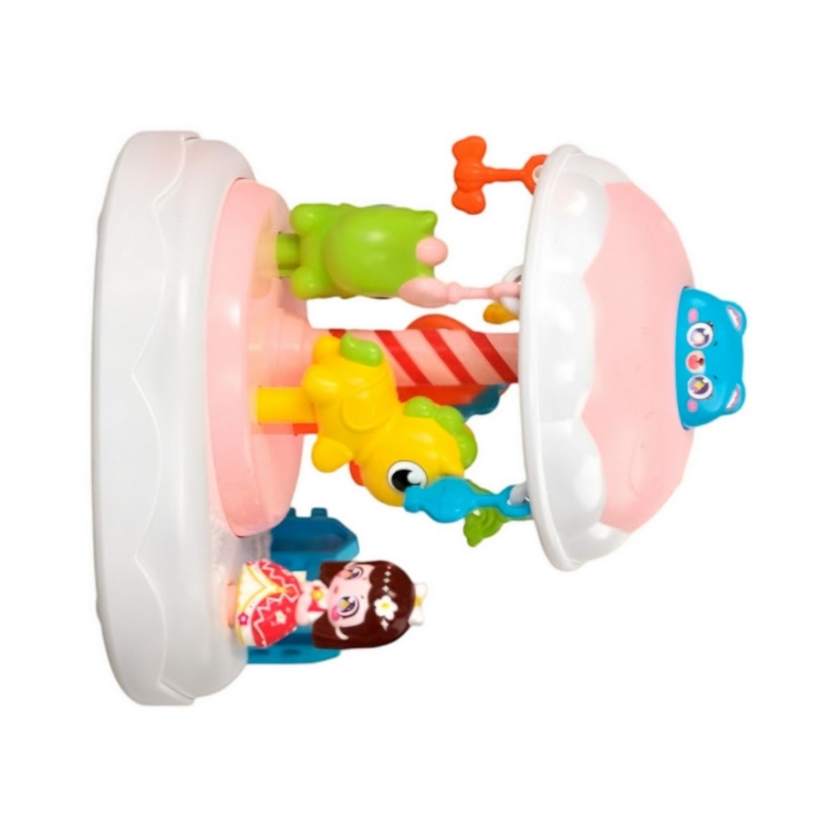 GENERICO - Juguete Carrusel Caballos Interactivo De Cuerda Con Muñeca