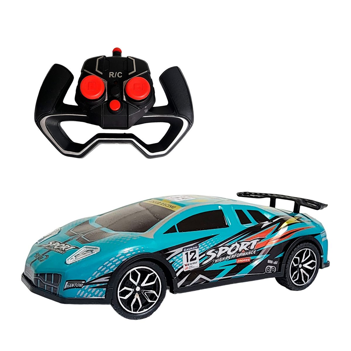 GENERICO - Carro Deportivo Metalico Control Remoto Juguete Interactivo