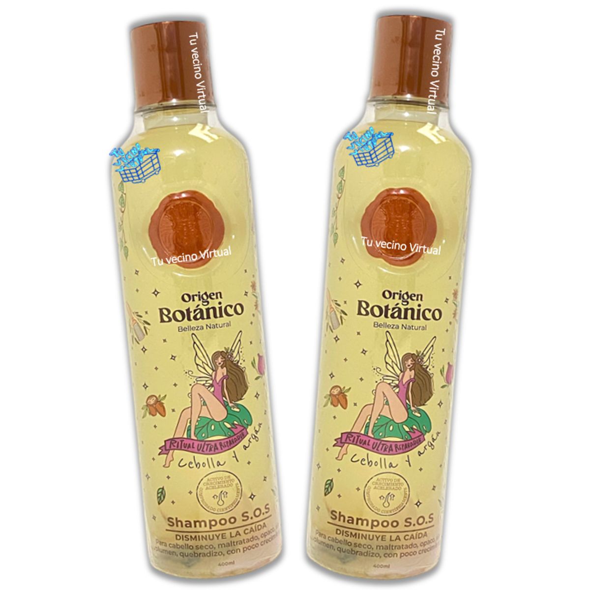 GENERICO - Shampoo S.o.s Con Cebolla Y Argán 400 Ml Ritual Botanico x2