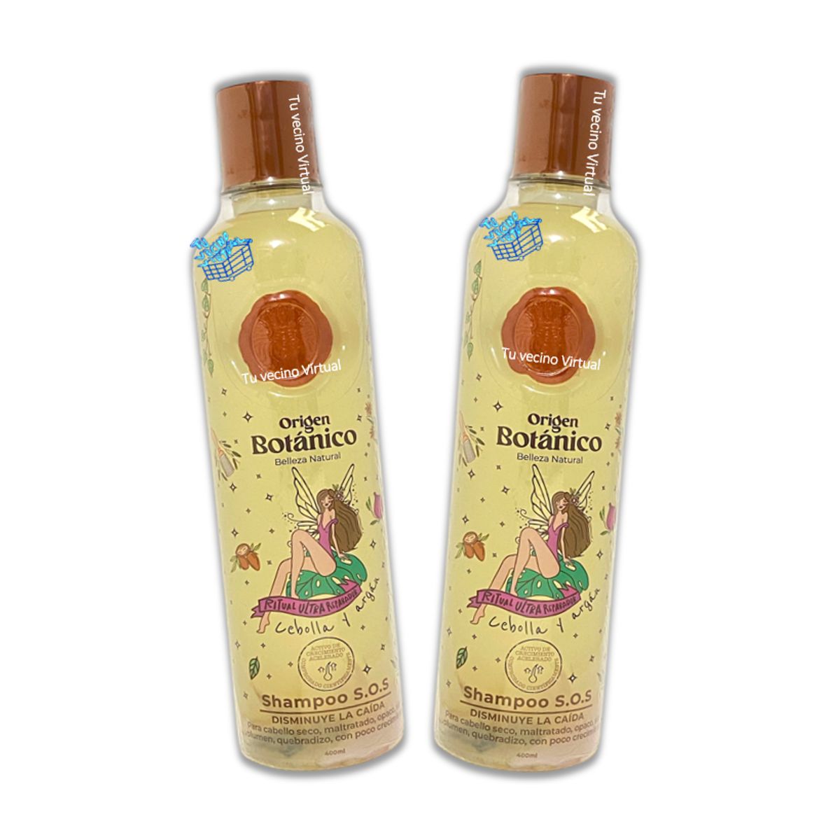 GENERICO - Shampoo S.o.s Con Cebolla Y Argán 400 Ml Ritual Botanico x2