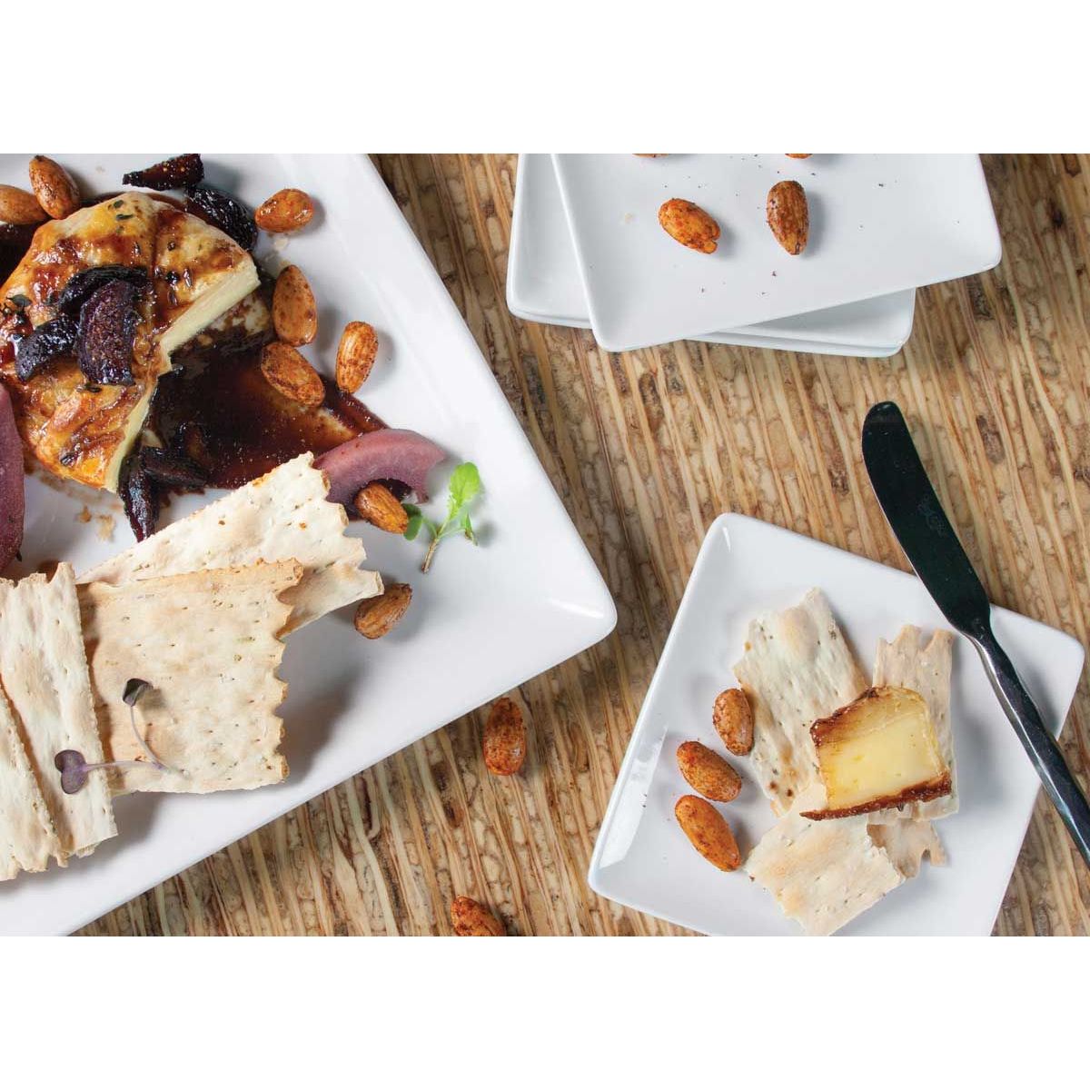 FOH - Maceta Cuadrada Mod® de 4 con Tapa - 15 oz Paquete de 6 pcs