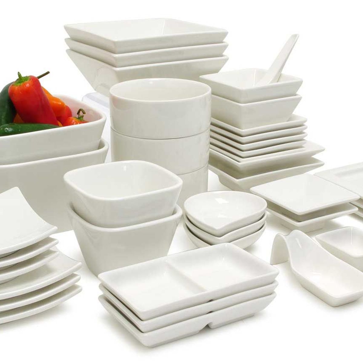 FOH - Plato de tres compartimentos Catalyst® 6 x 25 - 3 oz 12 pcs