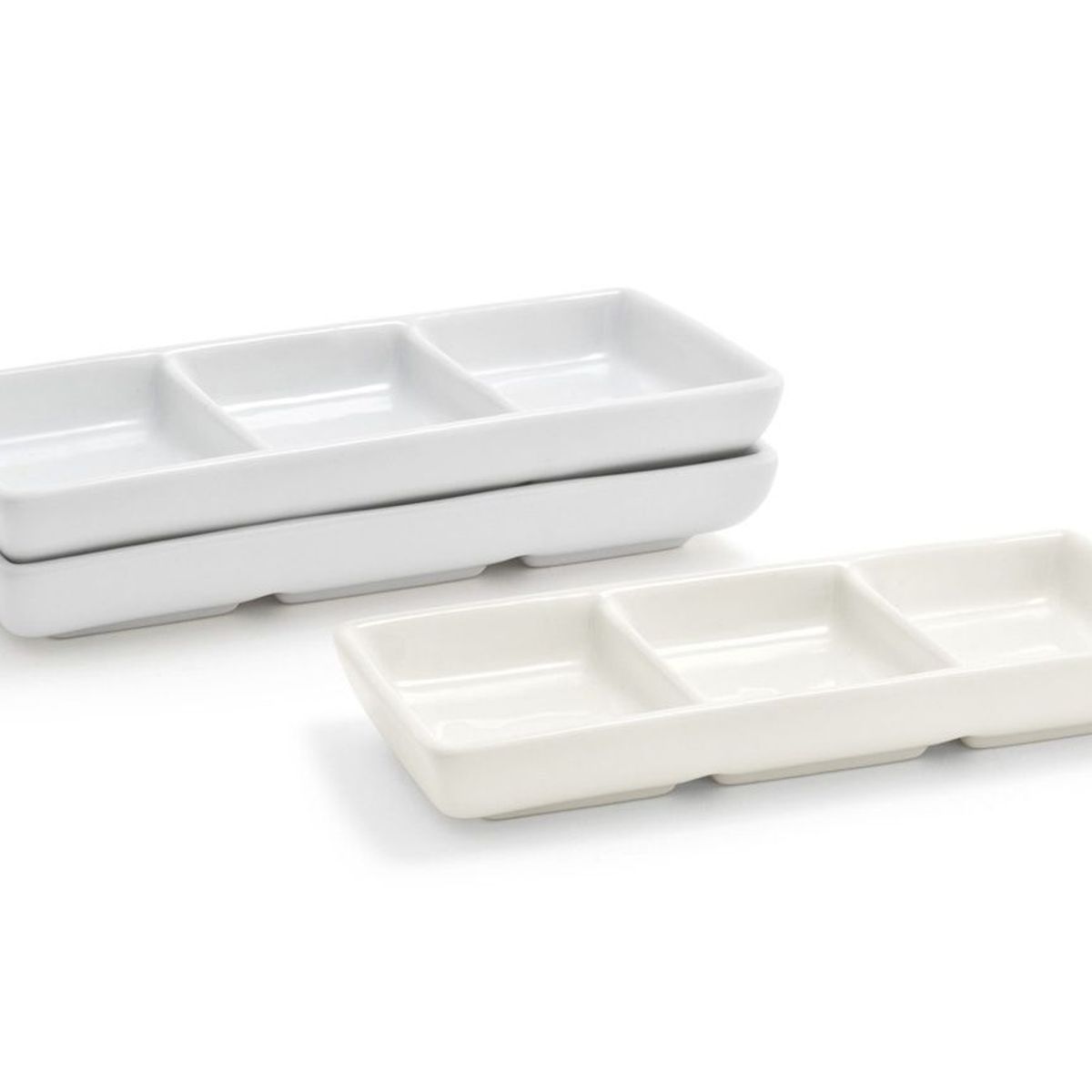 FOH - Plato de tres compartimentos Catalyst® 6 x 25 - 3 oz 12 pcs