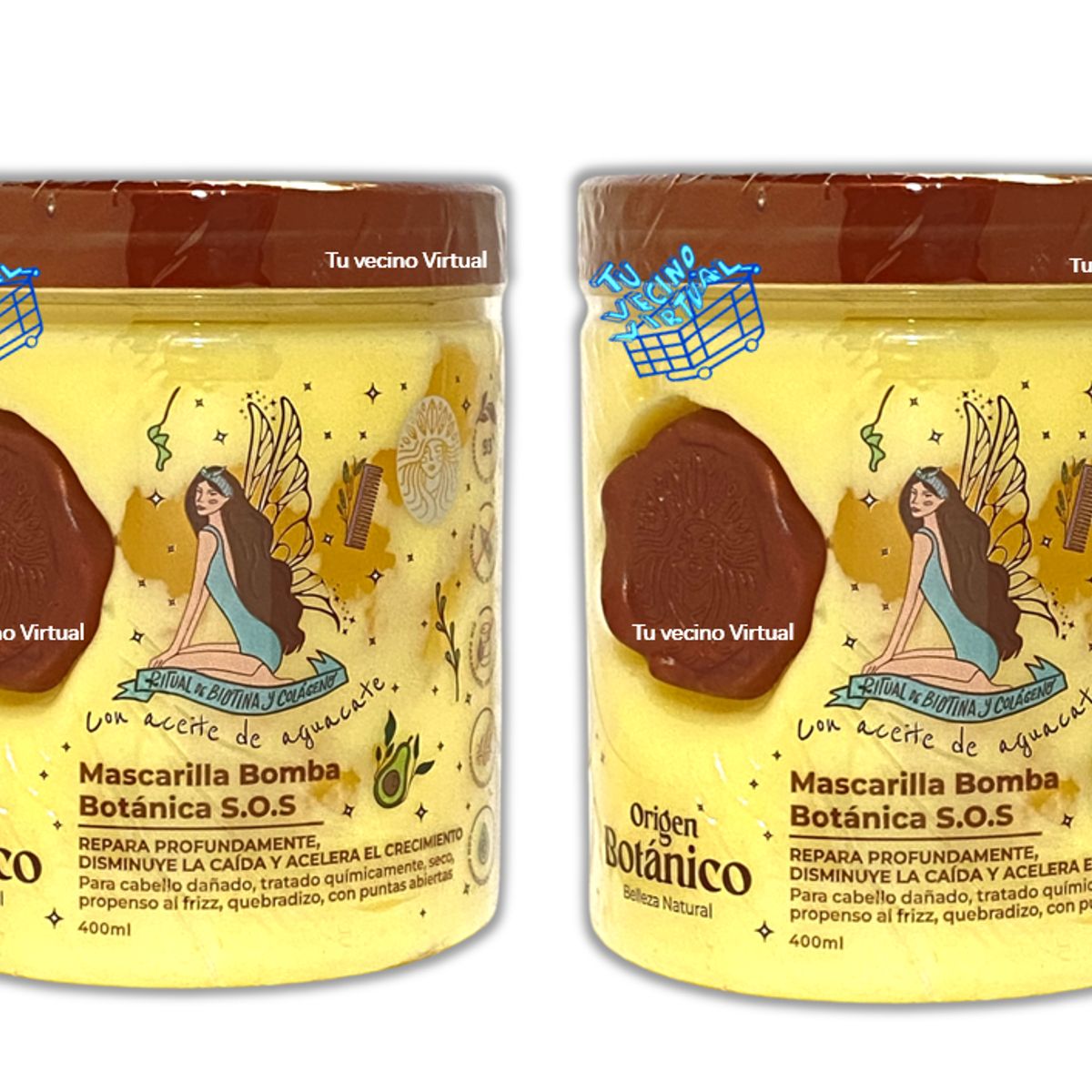 GENERICO - Mascarilla Bomba Botánica Sos 400 Ml - Ritual Botanico x2