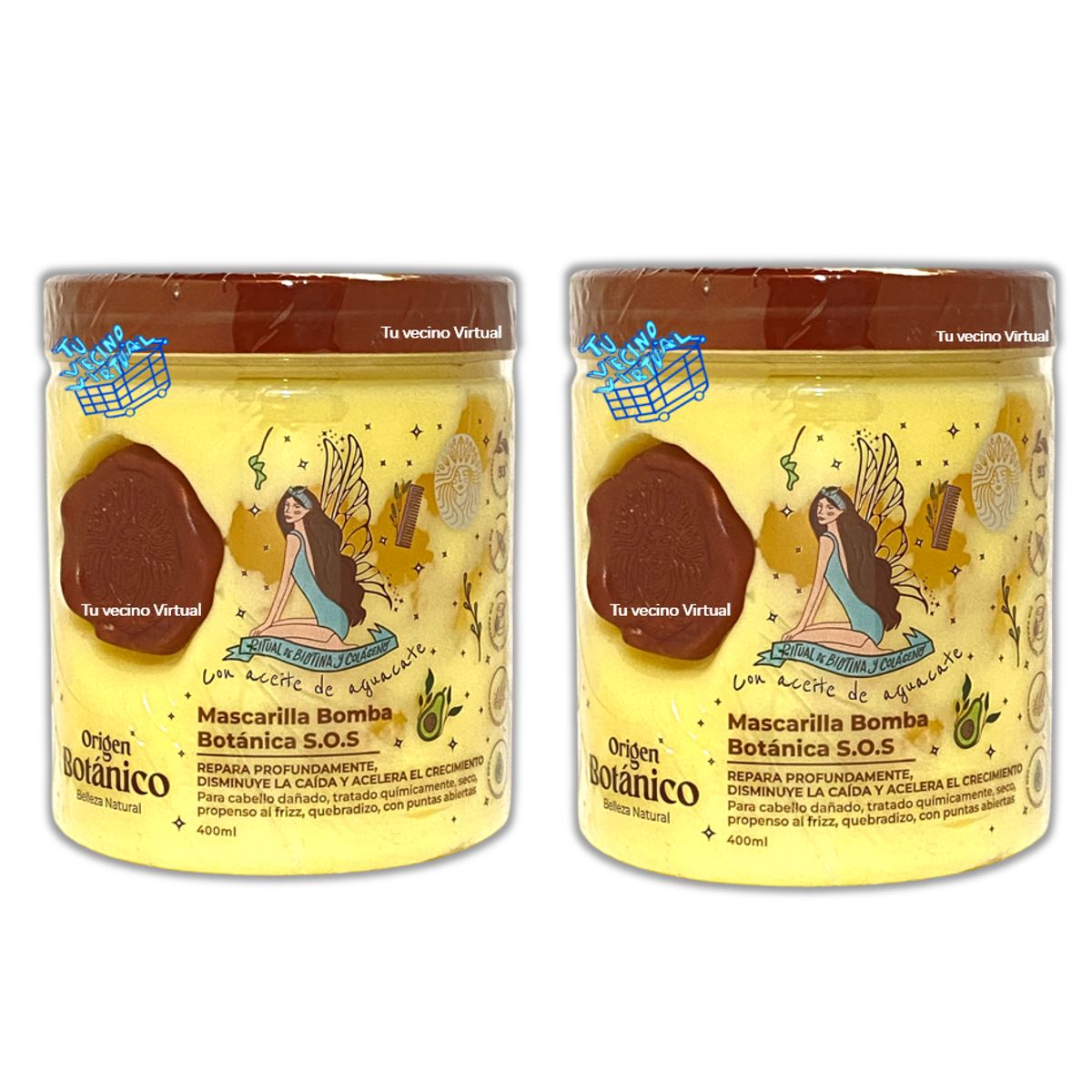 GENERICO - Mascarilla Bomba Botánica Sos 400 Ml - Ritual Botanico x2