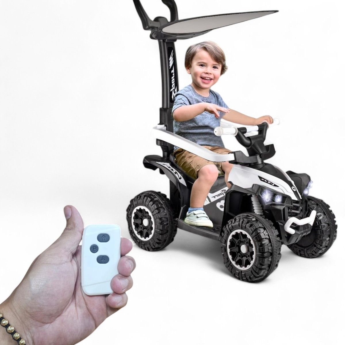 GENERICO - Carro Montable Bebe Paseador Musical Juguete Control 1-6 año