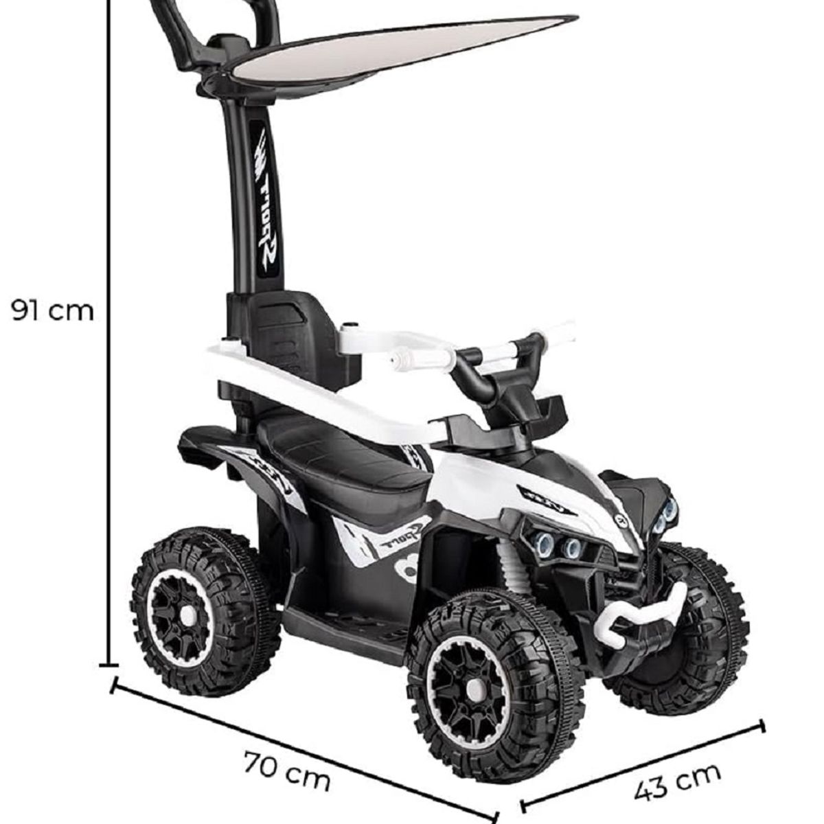 GENERICO - Carro Montable Bebe Paseador Musical Juguete Control 1-6 año