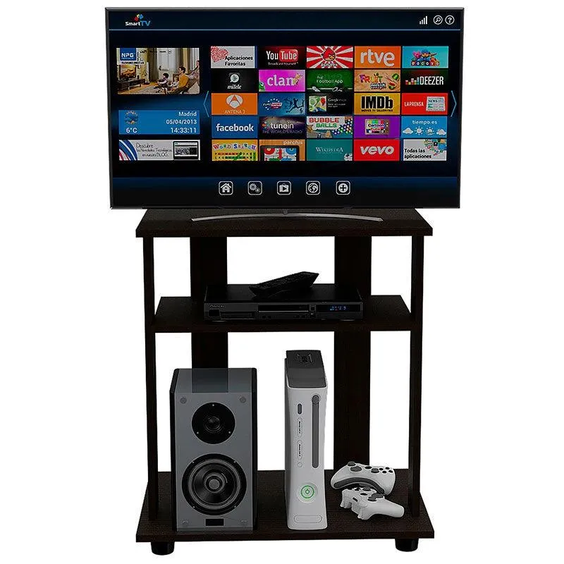 RTA DESIGN - Mesa Para Tv  Bonaire, Wengue, con Espacio Para Televisor de Hasta 22 Pulgadas