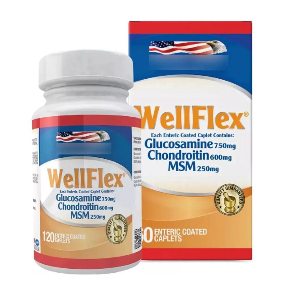 HEALTHY AMERICA - SUPLEMENTO CON GLUCOSAMINA Y CHONDROITINA X 120U WELLFLEX
