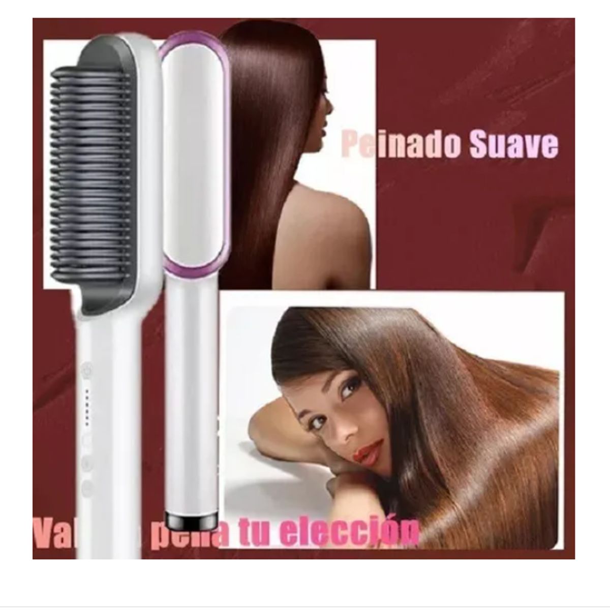 GENERICO - Cepillo Alisador Profesional De Cerámica Cabello