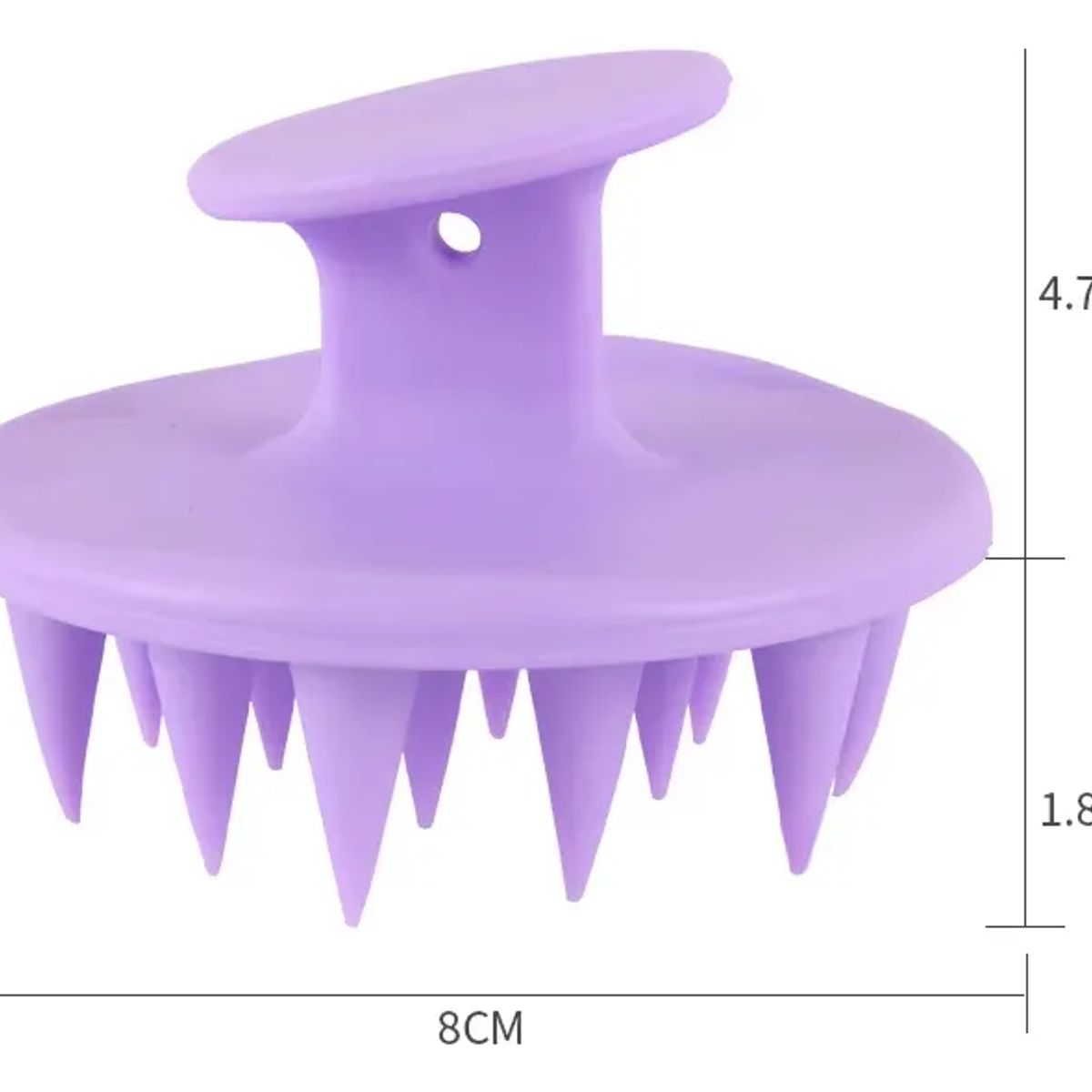 GENERICO - Cepillo Masajeador Champú De Silicona Baño Ducha Capilar