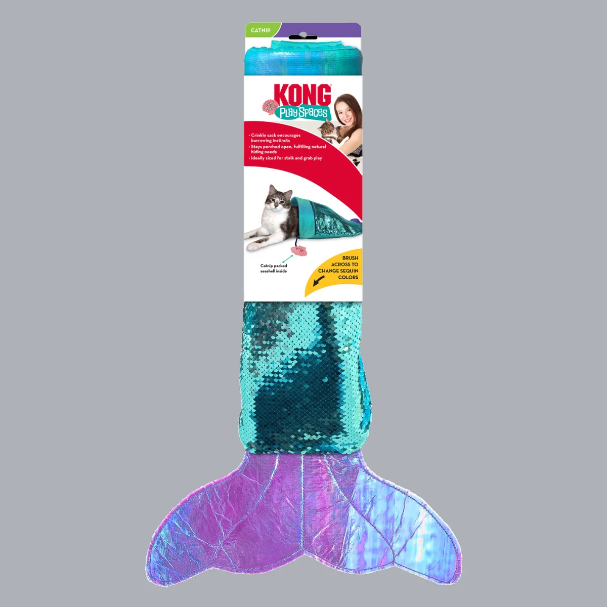 KONG COMPANY - KONG Play Spaces Seaquins PelucheManta Gato