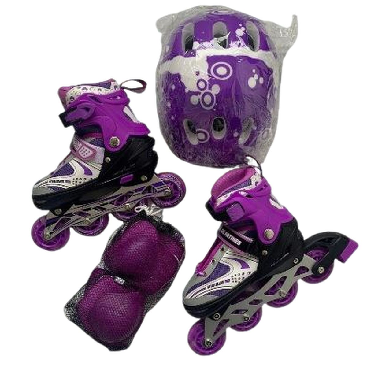 DISTRIONLINE - Kit Patines Niñas Expandible Semiprofesional Sports