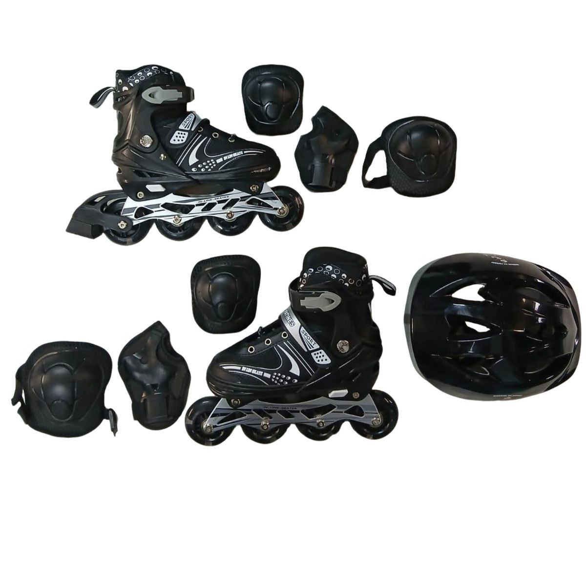 DISTRIONLINE - Kit Patines Niñas Expandible Semiprofesional Sports