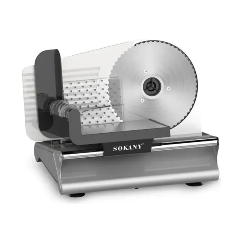 SOKANY - Cortadora Y Rebanadora De Cecinas Fiambres 500w Sk Color Plateado