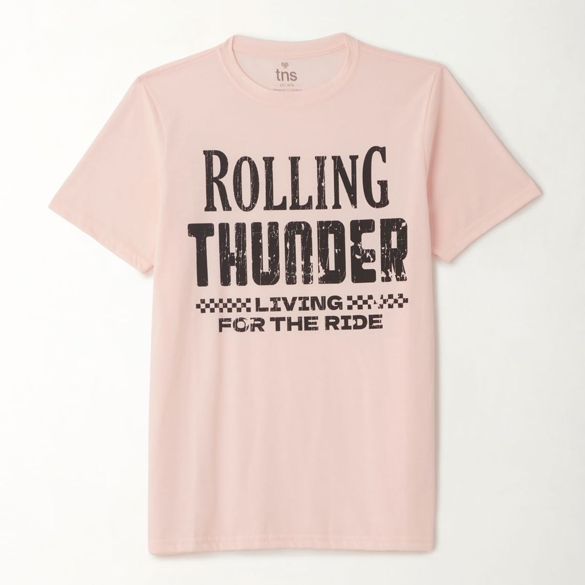 TENNIS - Camiseta estampada rosada para hombre