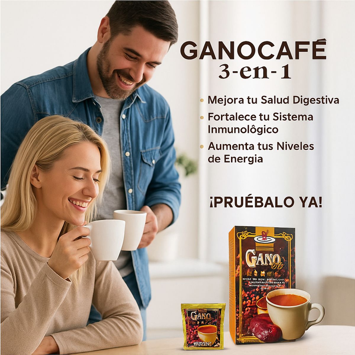 GANO EXCEL - Gano Cafe 3 en 1 Cantidad 20 sobres X 21 gr