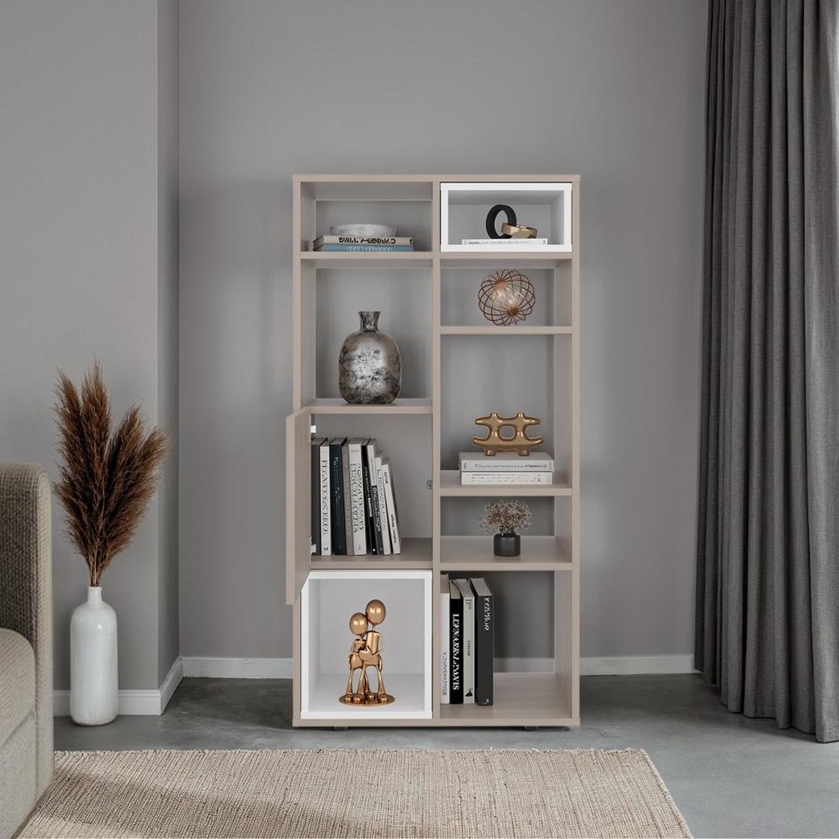 RTA DESIGN - Biblioteca Escalera Momi Bardolino y Blanco