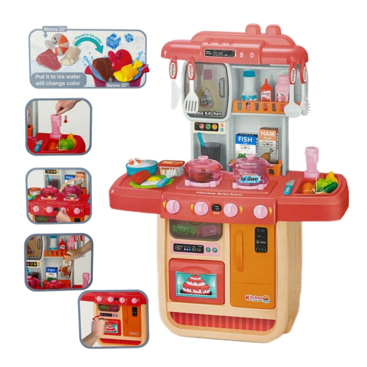 GENERICO - Cocina Cocinita Infantil Luz Sonido Y Agua Kitchen Para Niña