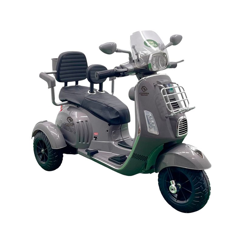 BEBESUNITA - Moto Eléctrica 12v Bebesunita Vespa Bb 2 Asientos Llnta Goma