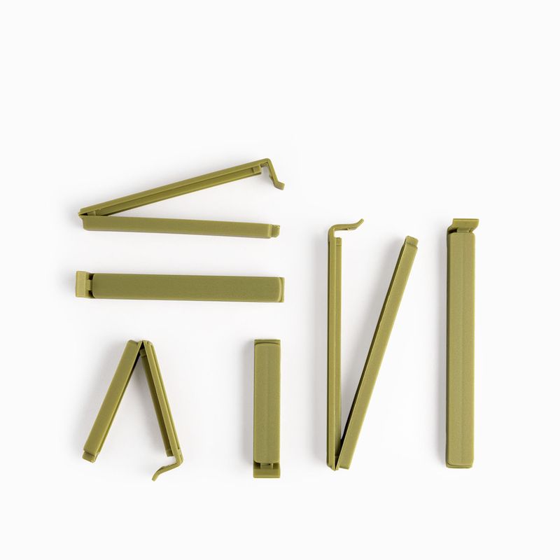 AMBIENTE GOURMET - Clips para bolsas verde set x6