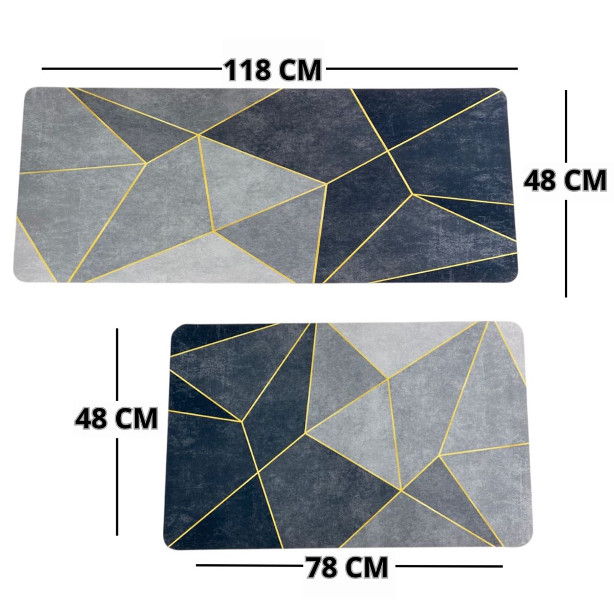 GENERICO - Dúo Tapete Absorbente Y Antideslizante Alfombra Cocina Kit 2