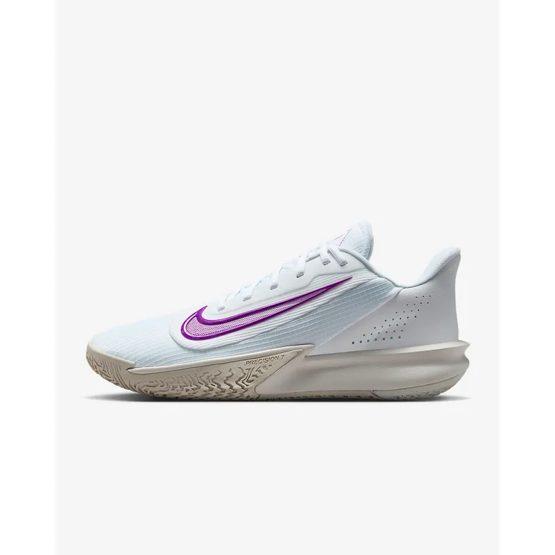 NIKE - Tenis Nike Hombre Precision VII HJ9153-100 Blanco Basketball