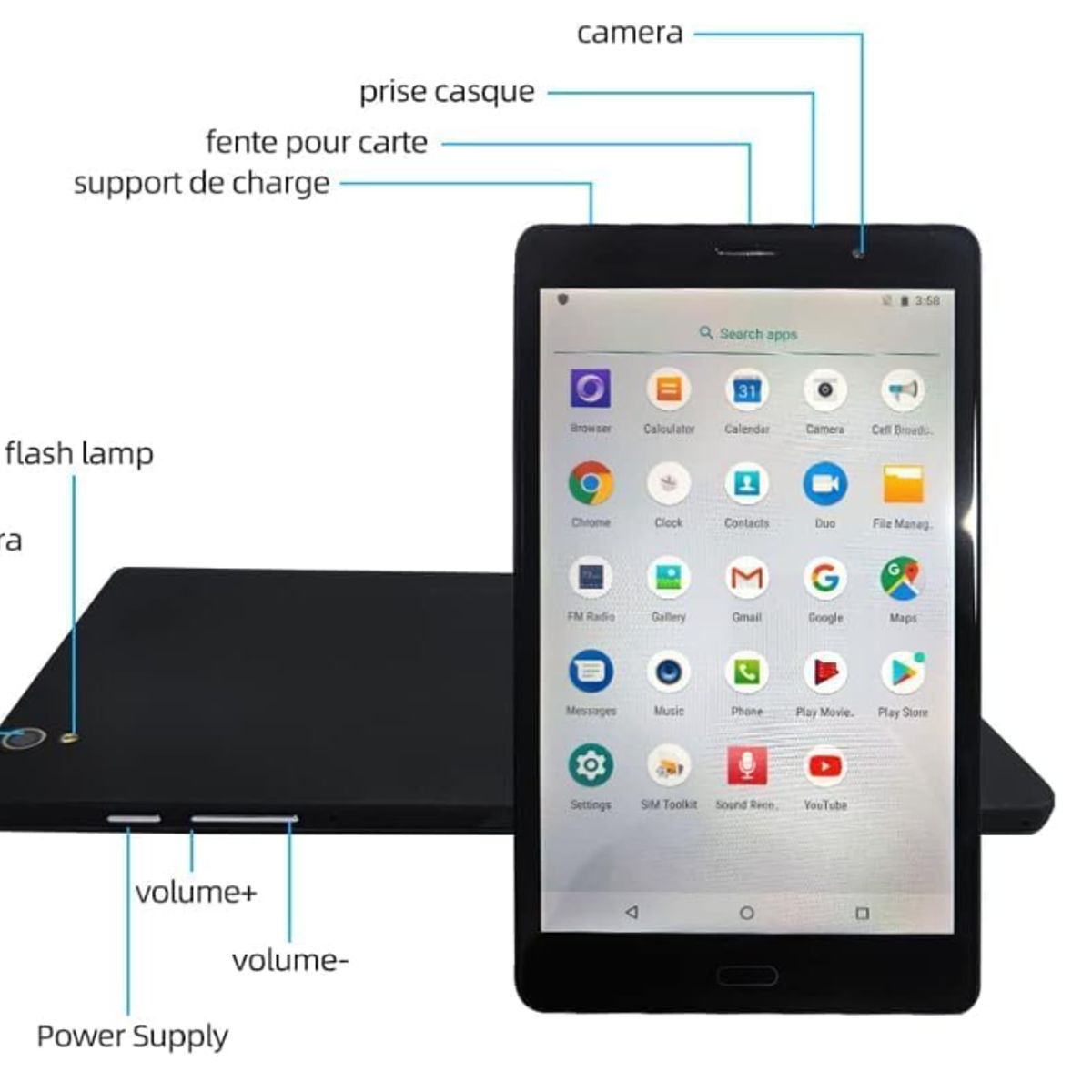 AMERICAN GENERICS - Tableta Android 11 de 8 pulgadas, 16 GB de almacenamiento