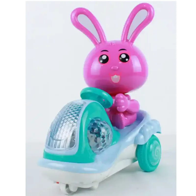 SWISSHOME - JUGUETE CARRO CONEJO 360° PARA NIÑOS +3 AÑOS