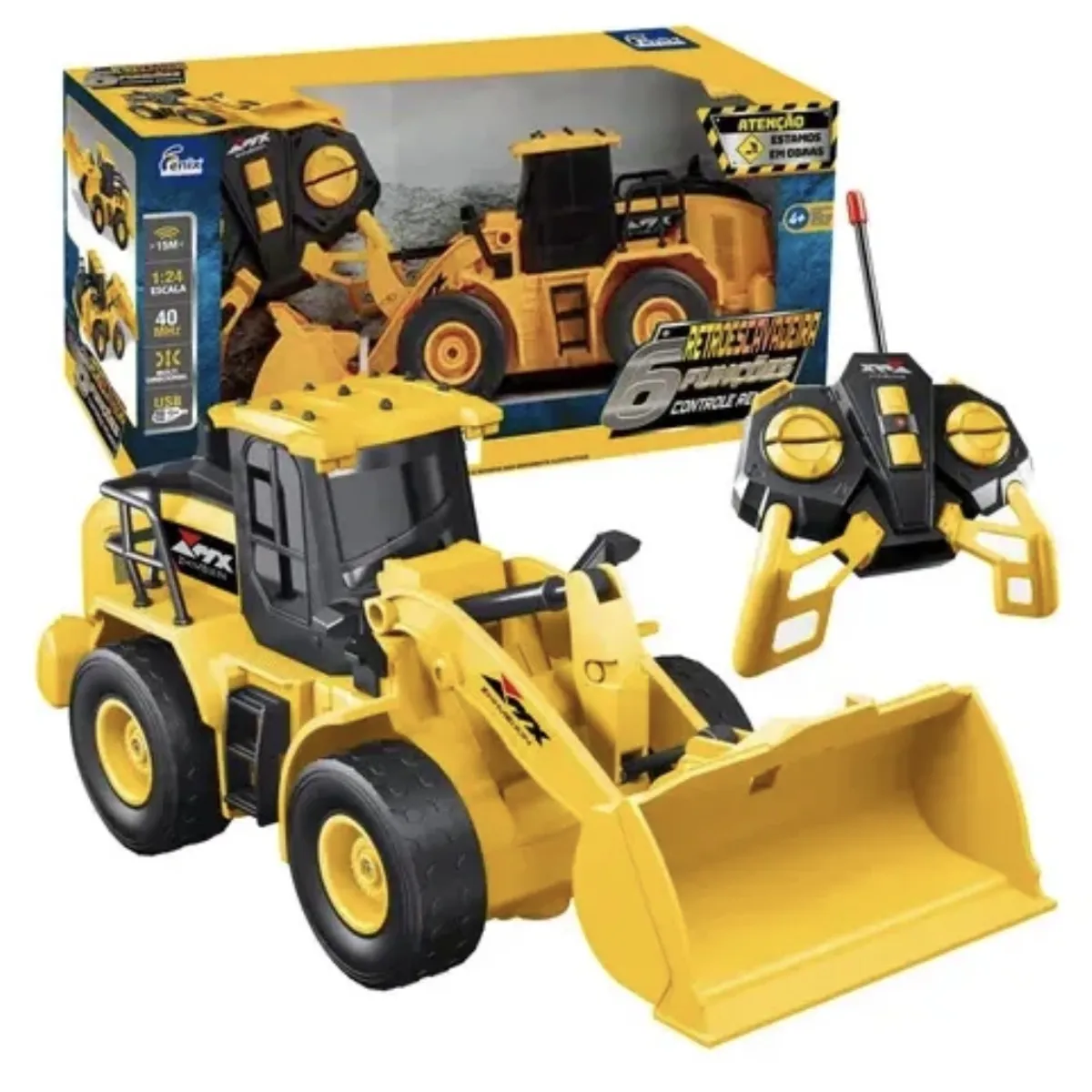 STALION INC - Carro Retroexcavadora Control Remoto Pila Recargable Genial