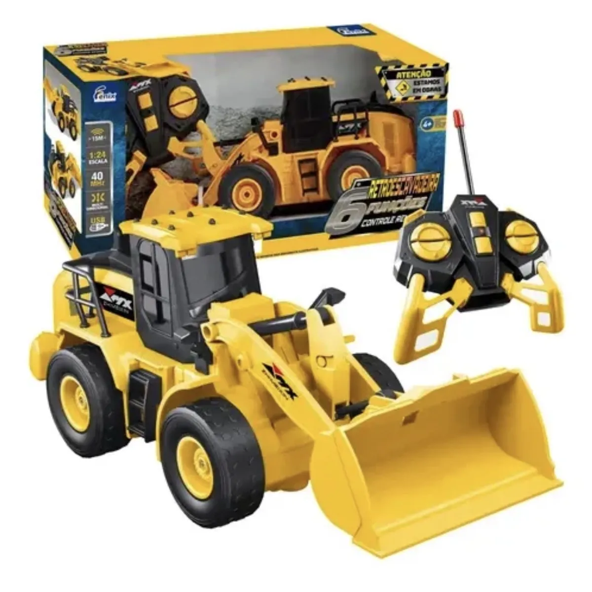 STALION INC - Carro Retroexcavadora Control Remoto Pila Recargable Genial