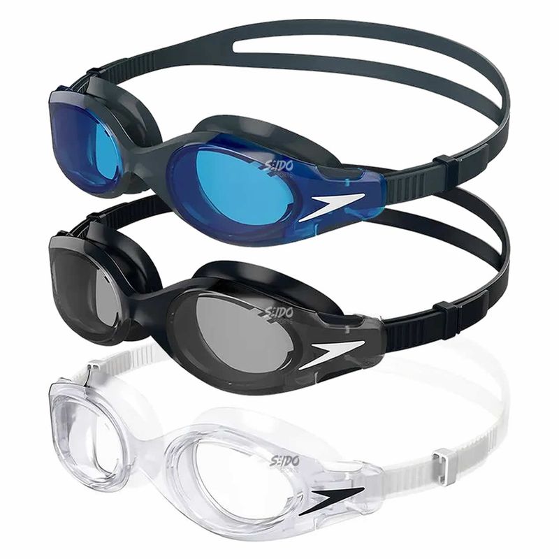 Speedo Hydrosity 2.0 Lunettes De Natation Enfant – Joints Souples, Vision Large, Anti-Buée UV, Réglage Double Sangle