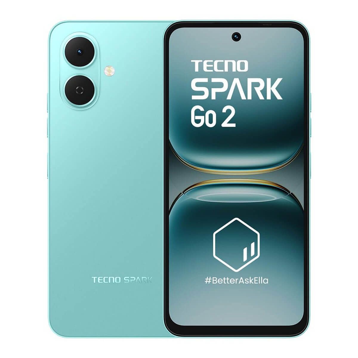 TECNO MOBILE - Celular Tecno Spark Go 2 128GB 4GB Verde Turquesa
