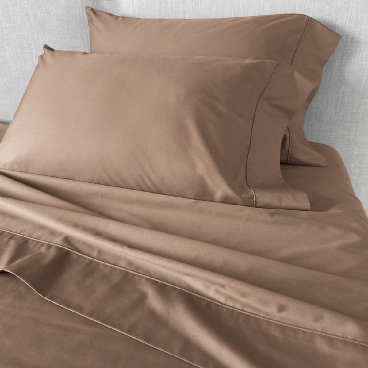 KAMUCHY - Juego de cama 300 hilos 100% algodón Perla Doble