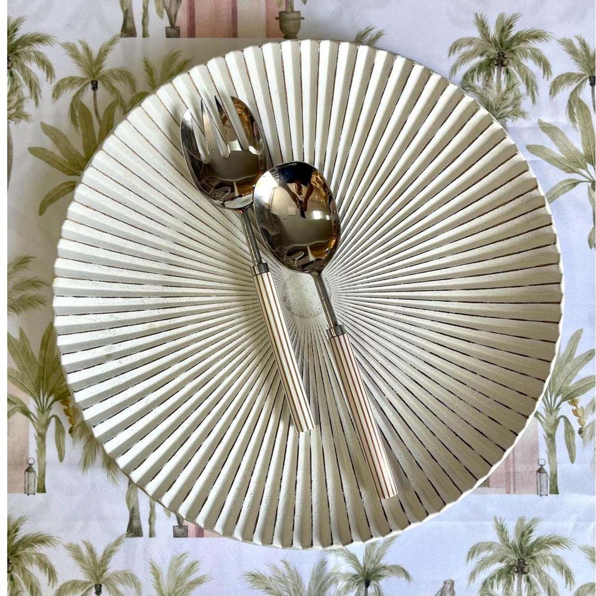 TIGRES DEL ASIA - SET CUBIERTOS SERVIR 2 PIEZAS ACERO/AFRICAN