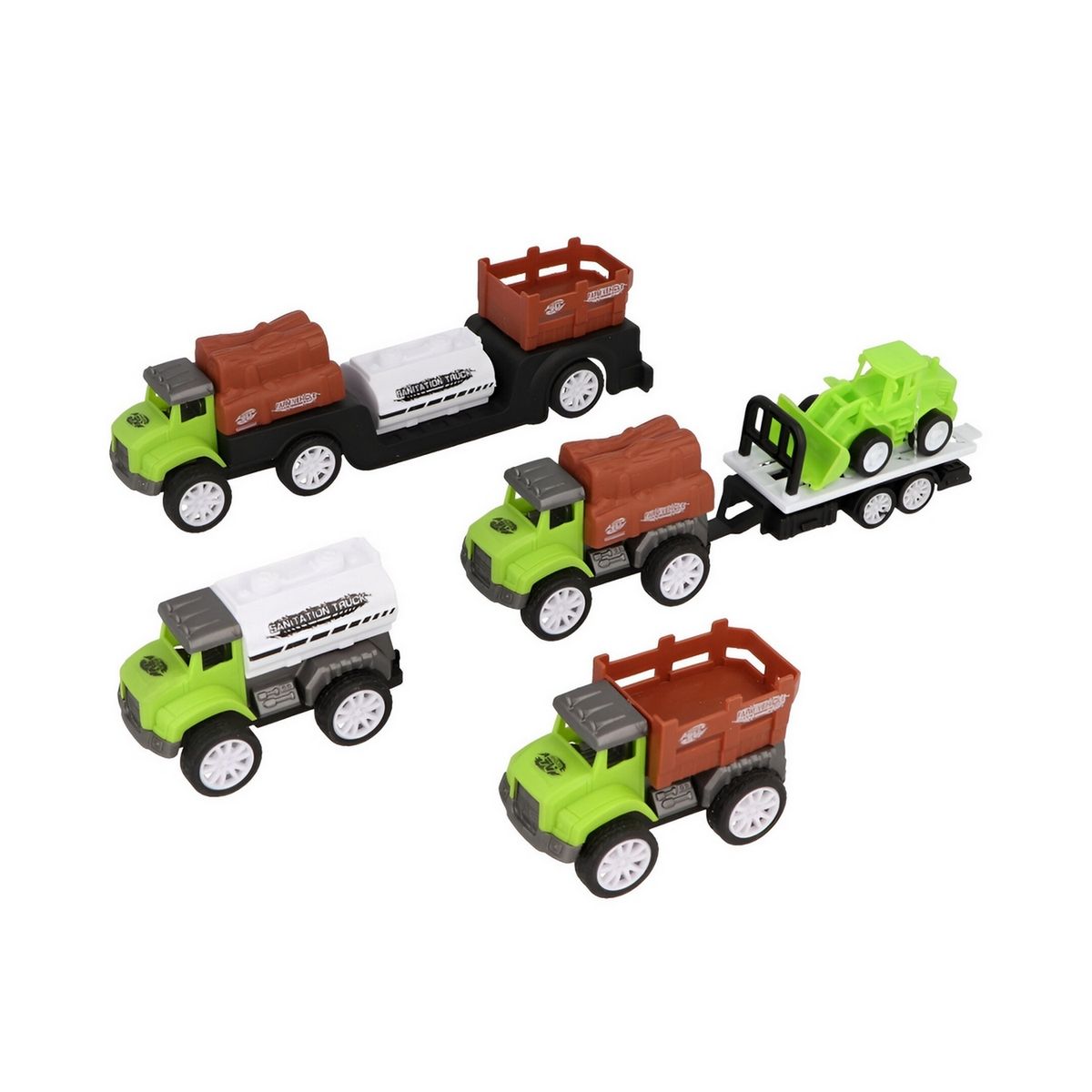 GENERICO - Camion Remolque Transporte Set Juguete Niños Interactivo